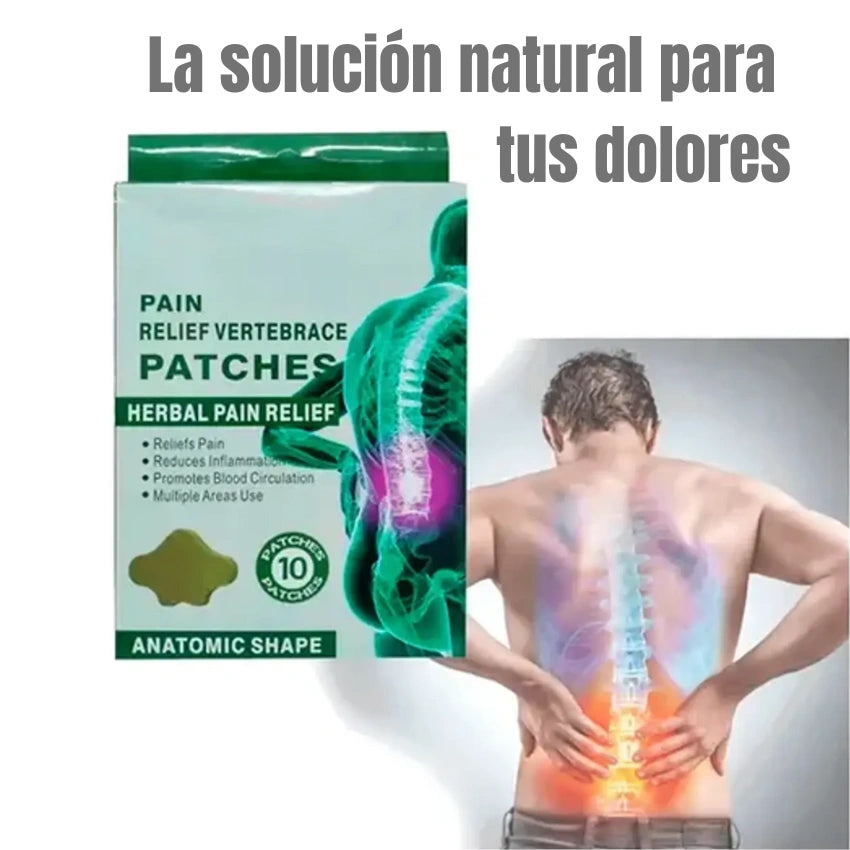 10 PARCHES DOLOR ESPALDA Y CUELLO - Alívio en minutos, sin pastillas ni cremas.