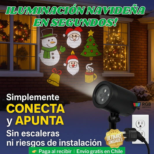Convierte tu hogar en un show navideño… sin escaleras, sin riesgos y en solo 10 segundos 🎄✨