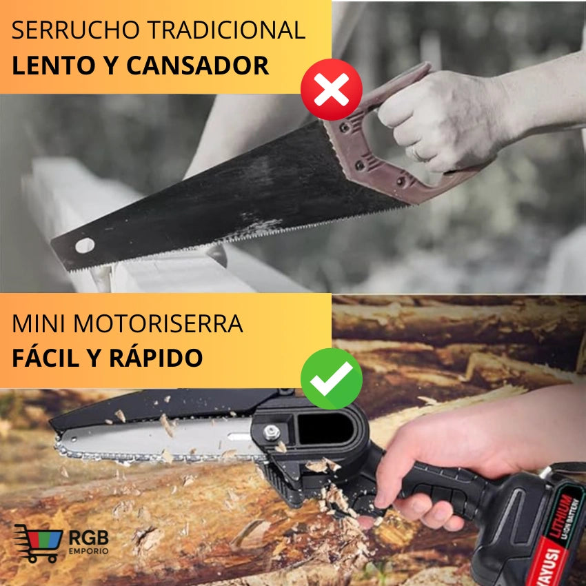 MOTOSIERRA DE MANO - Potencia y rapidez a tu alcance.