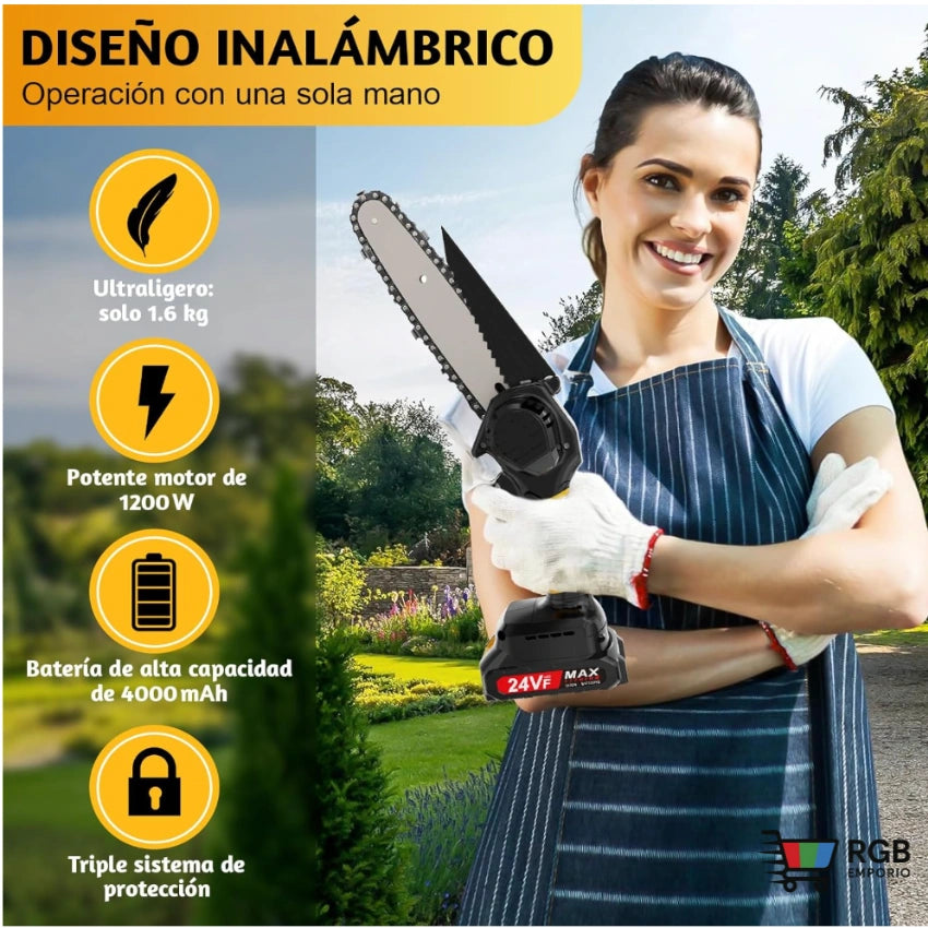 MOTOSIERRA DE MANO - Potencia y rapidez a tu alcance.