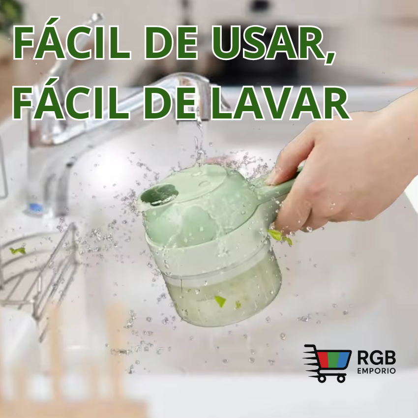 Picadora Electrico de Alimentos - 🚫Corta todo en segundos sin esfuerzo