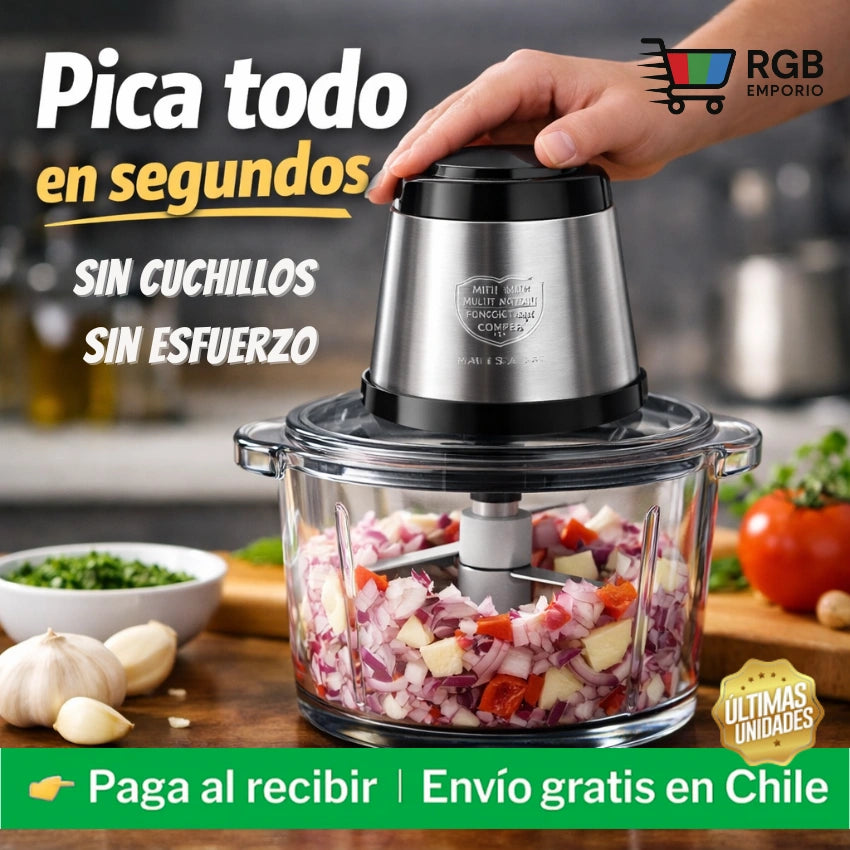 Picador de Alimentos Eléctrico 2 Litros 👨🏻‍🍳