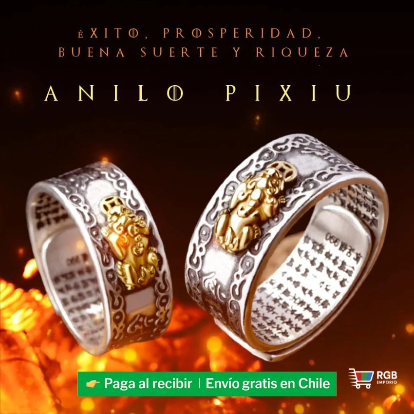 🛍️ ANILLO FENG SHUI PIXIU Imán de Riqueza, Abundancia y Protección🌟