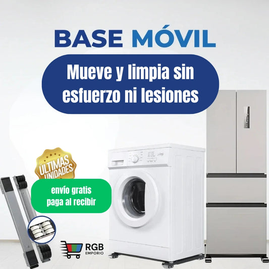 Base Movil - Mueve tus electrodomésticos sin pedir ayuda ni arriesgarte a una lesión.