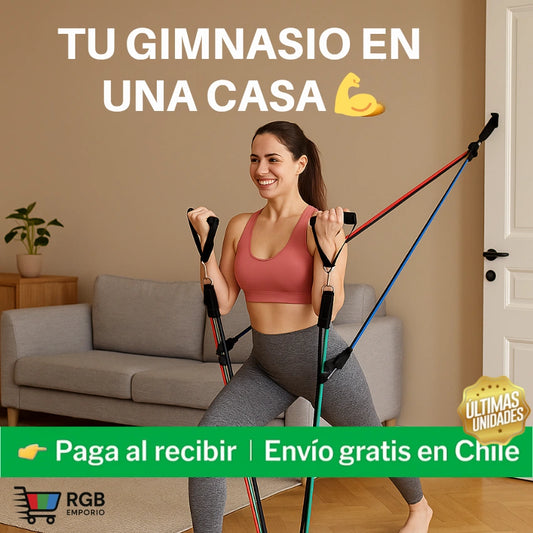 Kit Banda resistencia - Tu gimnasio completo, sin salir de casa