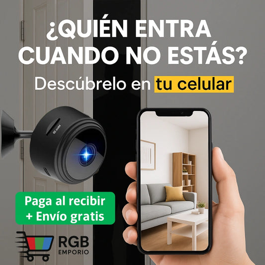 MINI CAMARA ESPÍA - ¿Sabes quién entra a tu casa cuando no estás?