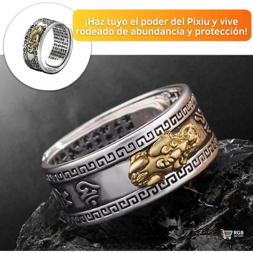 🛍️ ANILLO FENG SHUI PIXIU Imán de Riqueza, Abundancia y Protección🌟