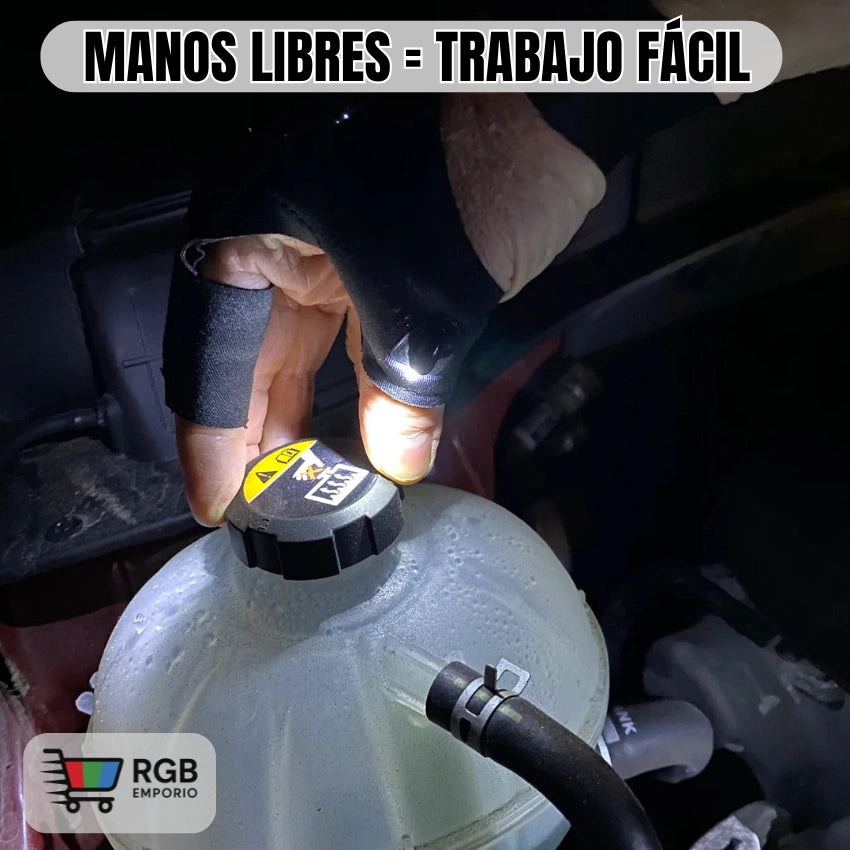 Guante con Led - Olvídate de la linterna en la boca.