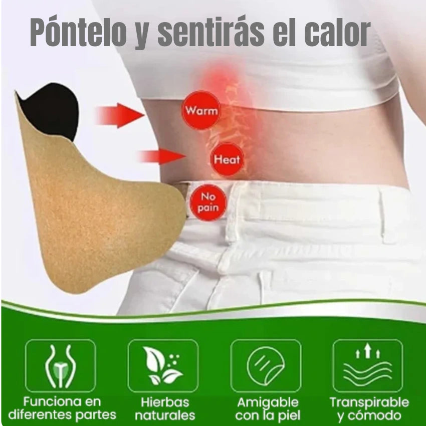 10 PARCHES DOLOR ESPALDA Y CUELLO - Alívio en minutos, sin pastillas ni cremas.