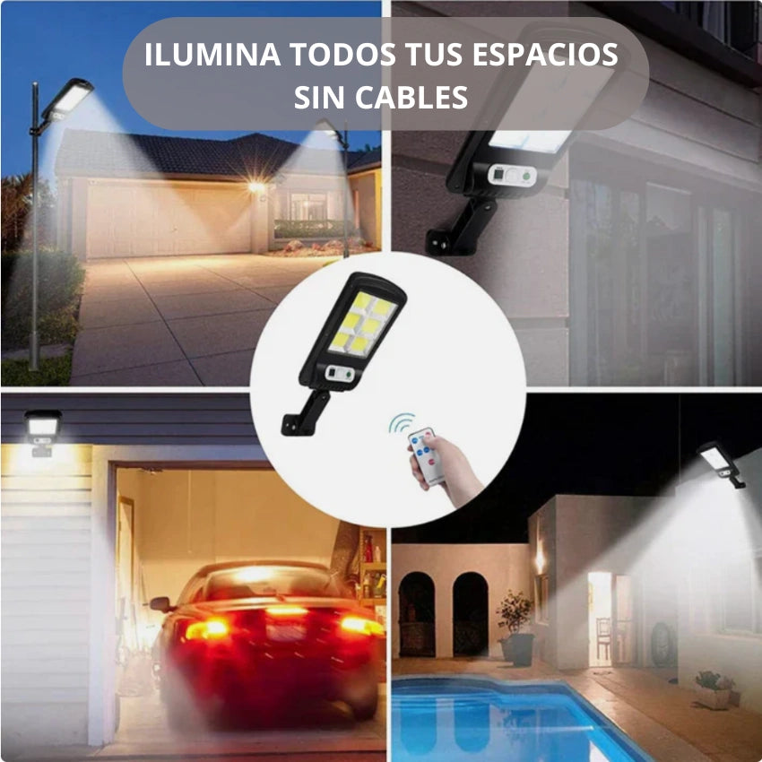 LAMPARA SOLAR CON SENSOR - 🔒 Protege tu hogar y ahorra energía desde el primer día🌞💡