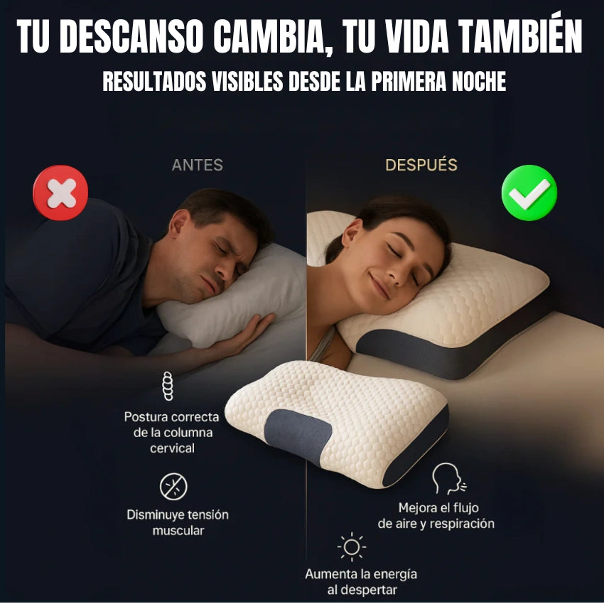Almohada Cervical - DUERME SIN DOLOR DESDE LA PRIMERA NOCHE 💤