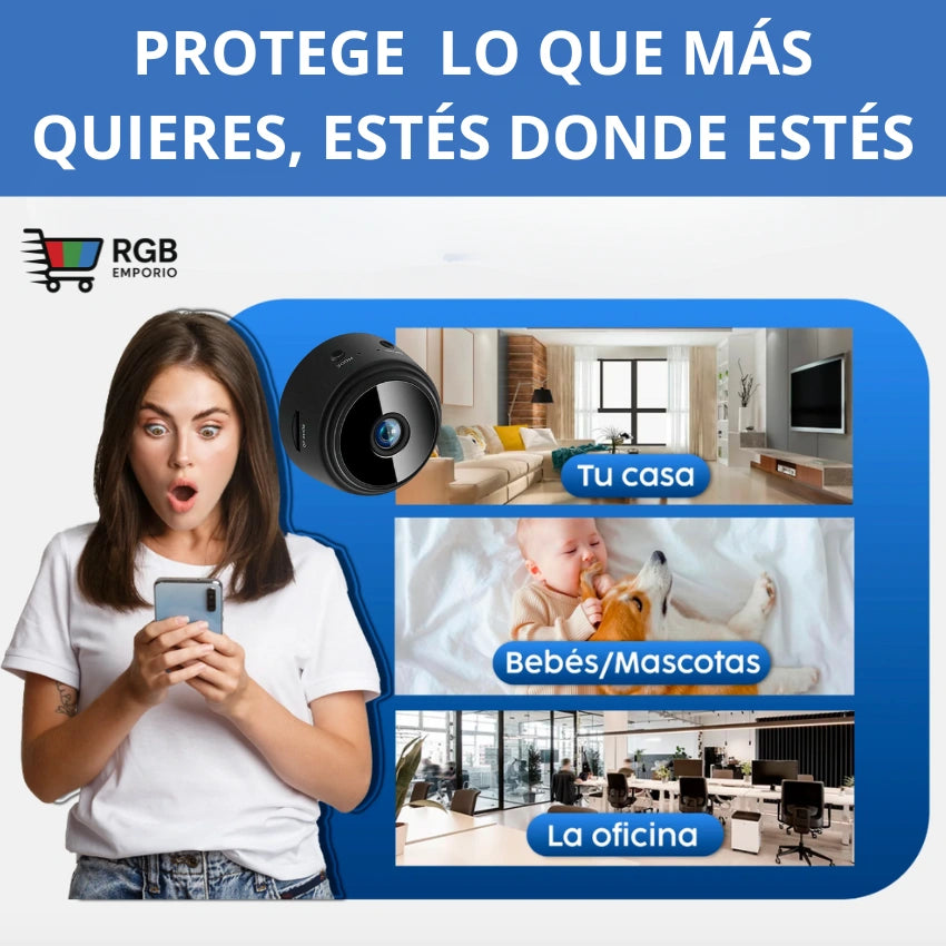 MINI CAMARA ESPÍA - ¿Sabes quién entra a tu casa cuando no estás?