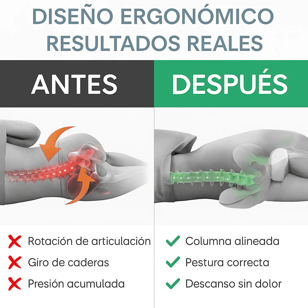 Almohada Ortopedica Piernas - Despierta sin molestias y con energía cada día 💪