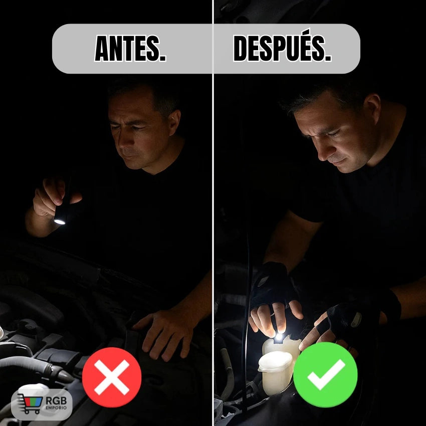 Guante con Led - Olvídate de la linterna en la boca.