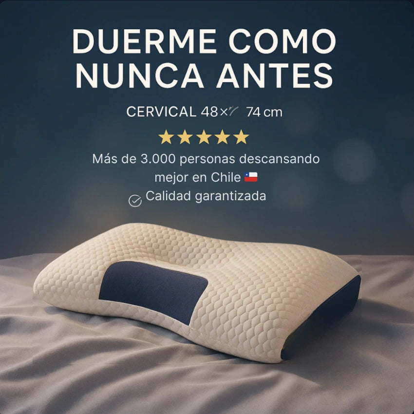 Almohada Cervical - DUERME SIN DOLOR DESDE LA PRIMERA NOCHE 💤