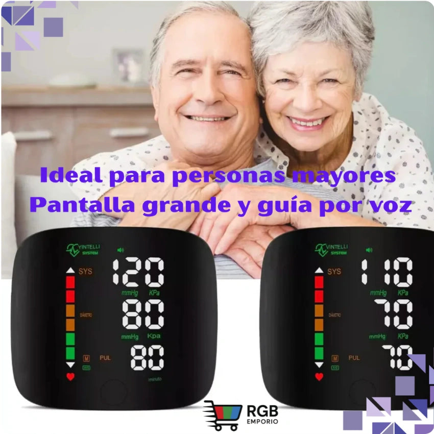 Tensiometro de muñeca con VOZ - Controla tu presión arterial sin salir de casa 🩺