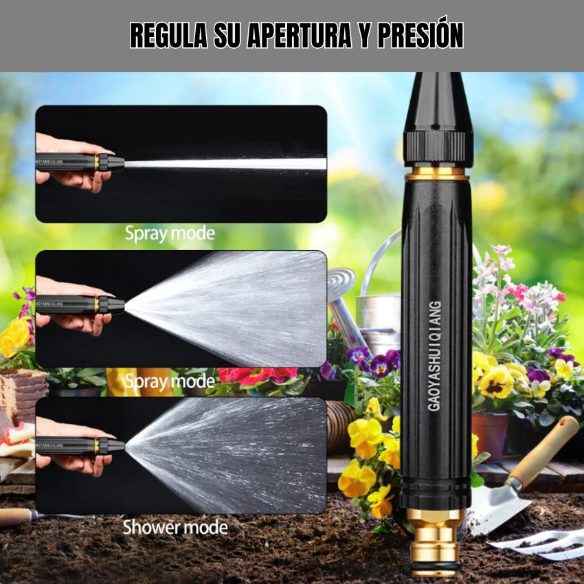 Boquilla de alta presión™: convierte cualquier manguera en una hidrolavadora al instante