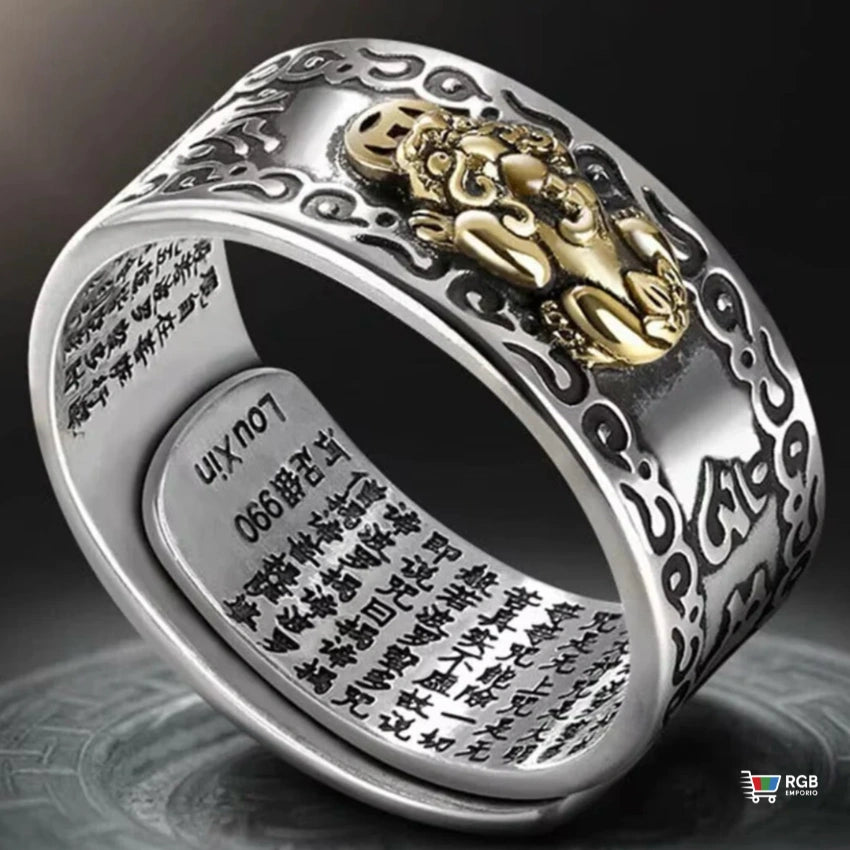 🛍️ ANILLO FENG SHUI PIXIU Imán de Riqueza, Abundancia y Protección🌟