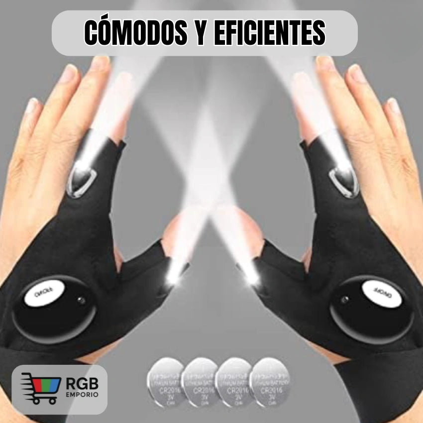 Guante con Led - Olvídate de la linterna en la boca.