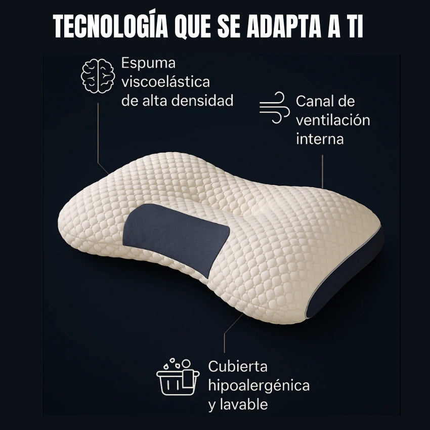 Almohada Cervical - DUERME SIN DOLOR DESDE LA PRIMERA NOCHE 💤