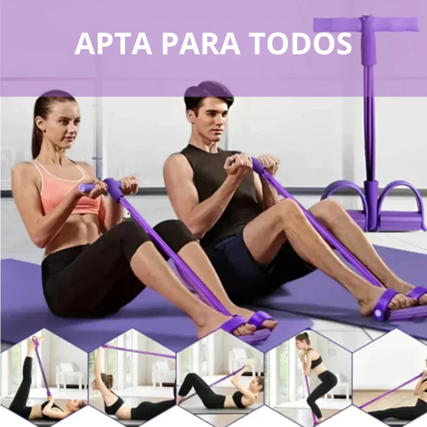 Bandas Elásticas con pedal - ¡Transforma tu cuerpo en casa!